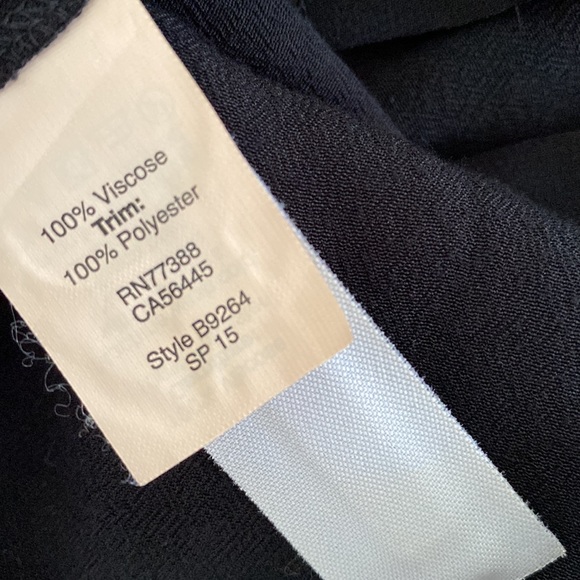 MADEWELL black sheer trapeze swing top tank blouse 2 - Picture 5 of 6